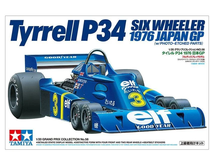 1/20 Tamiya TYRRELL P34 SIX-WHEELER 20058