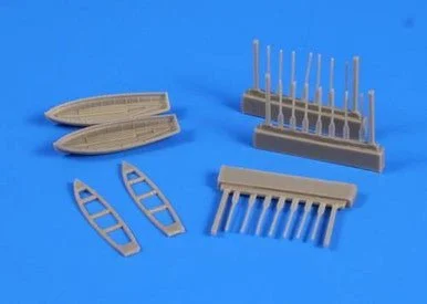 1/200 CMK 8 m Cutter (2pcs) with paddles for Trupeter 1/200 Resin