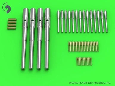 1/200 Master Model IJN Mikasa armament barrels - 305cm (4pcs) 152cm (14pcs) 76cm (20pcs) 47cm (12pcs)