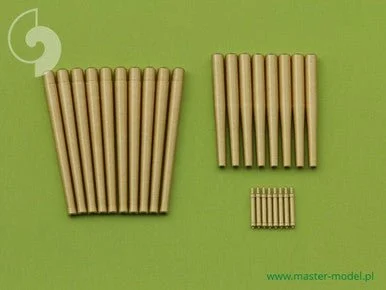 1/200 Master Model USS Arizona BB-39 (1941) - secondary and AA armament barrels - 5in/51 (10pcs) 5in/25 (8pcs) Browning .50 (8pcs)