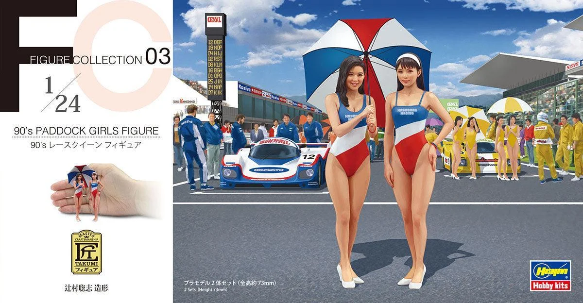 1/24 Hasegawa 90’s Paddock Girls Figure 29103