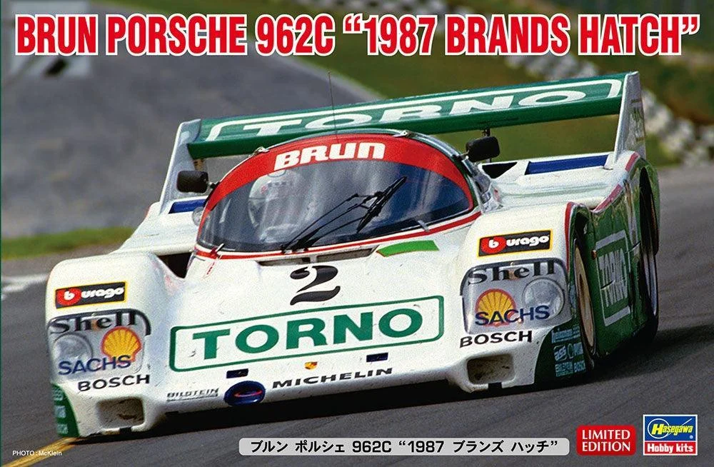 1/24 Hasegawa Brun Porsche 962C 1987 Brands Hatch 20585