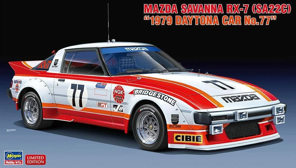 1/24 Hasegawa Mazda Savannah RX-7 (SA22C) 1979 Daytona Car No.77 - 20587
