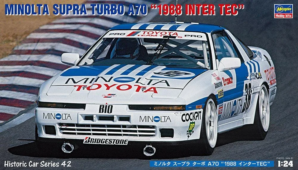 1/24 Hasegawa Minolta Supra Turbo A70 “1988 Inter Tec” 21142