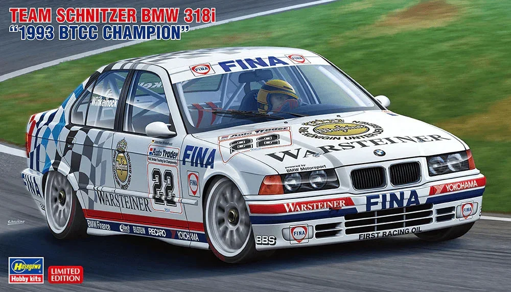 1/24 Hasegawa Team Schnitzer BMW 318I 1993 BTCC Champion 20551