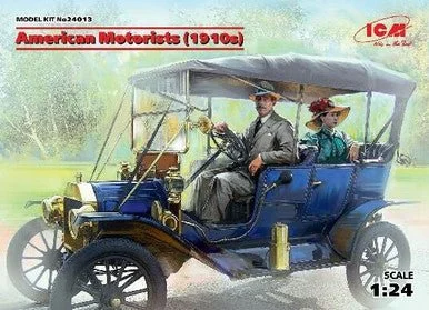 1/24 ICM American Motorists (1910s) (1 male, 1 female figures) - ICM Models