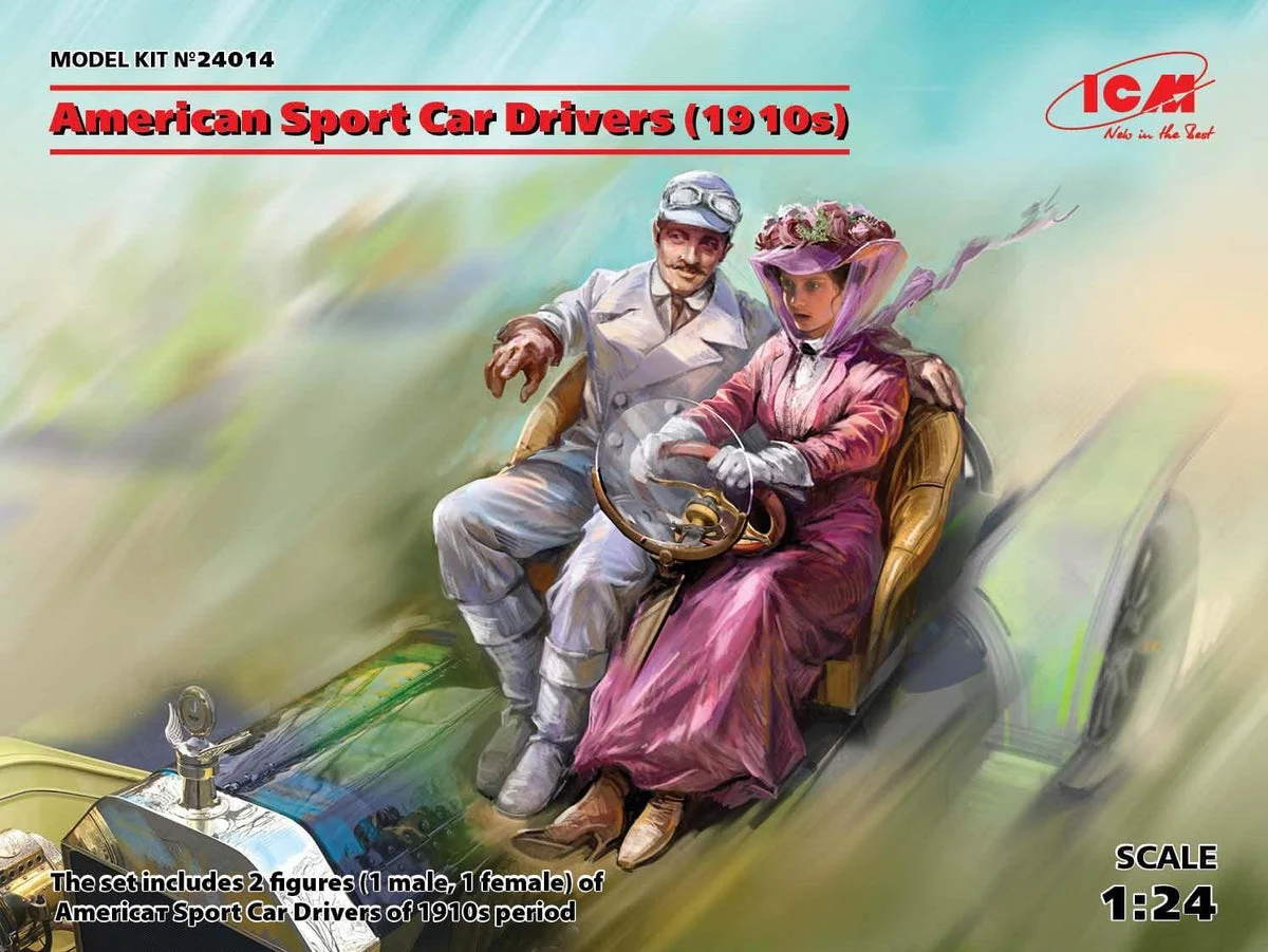 1/24 ICM American Sport Car Drivers (1910s) 24014
