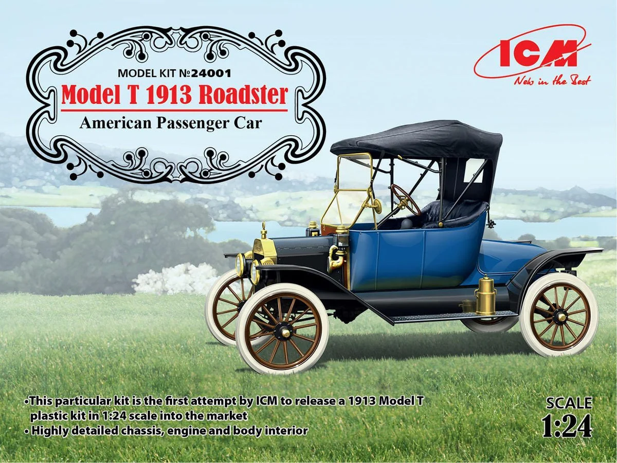 1/24 ICM Model T 1913 Roadster 24001