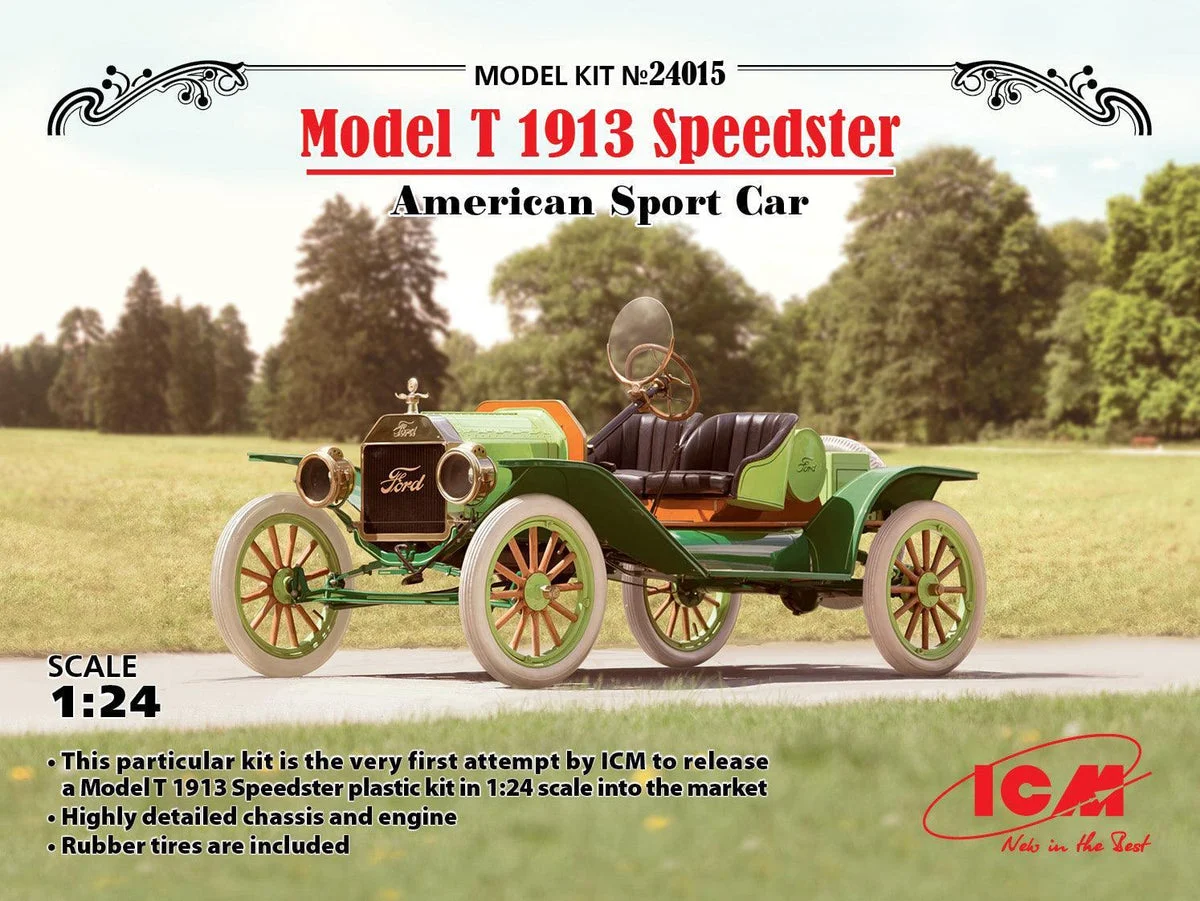 1/24 ICM Model T 1913 Speedster - American Sport Car 24015