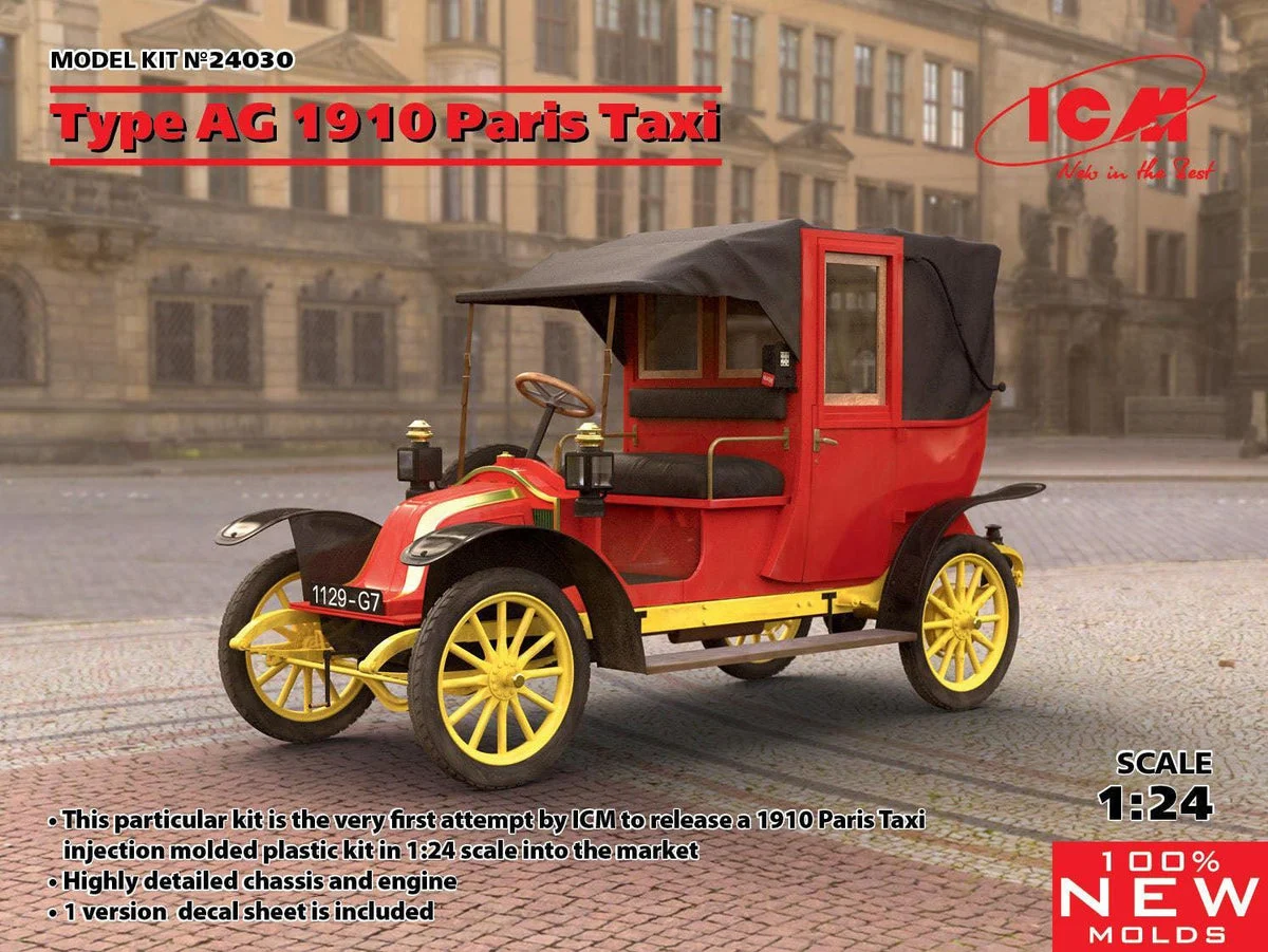 1/24 ICM Type AG 1910 Paris Taxi 24030