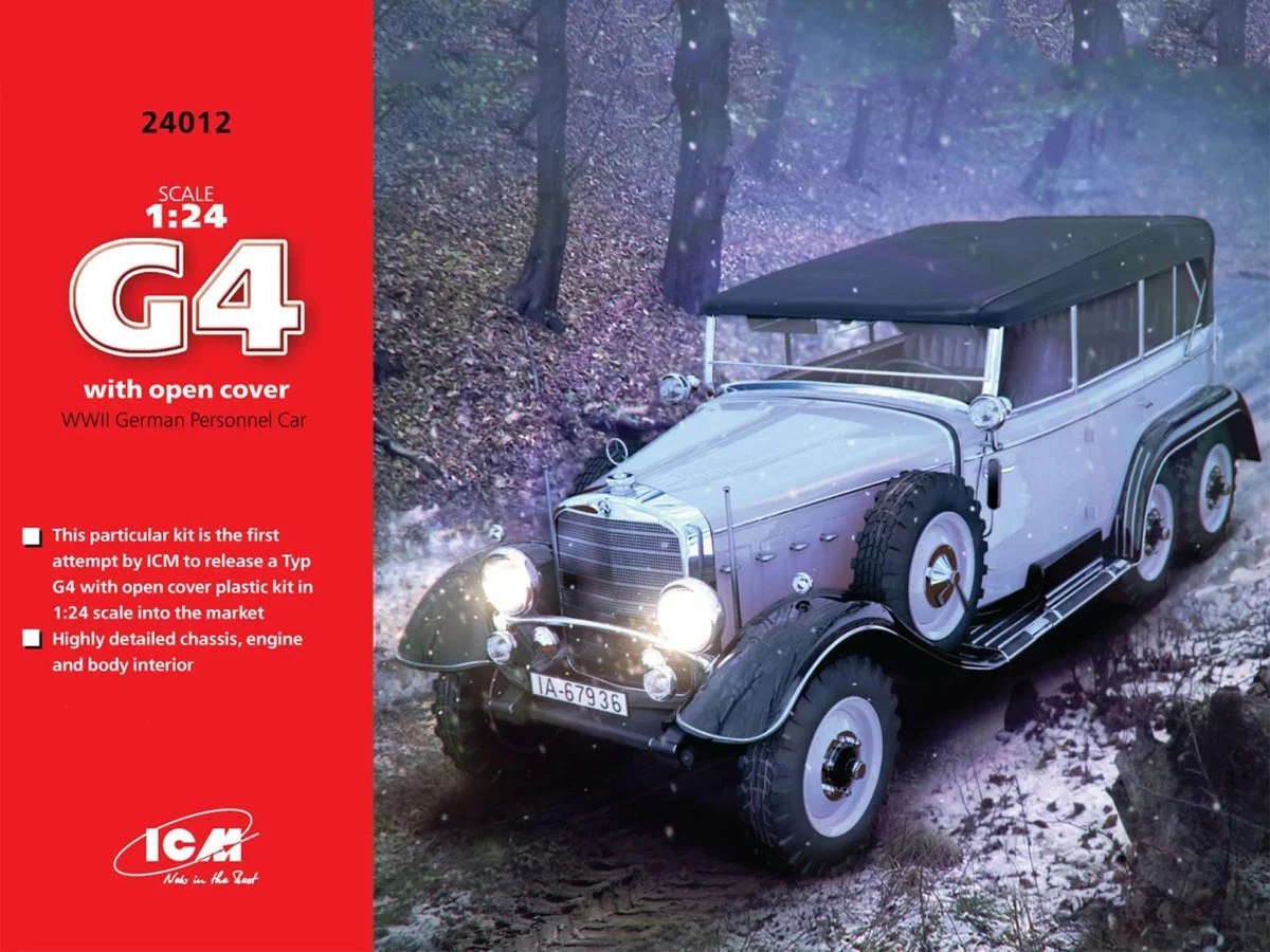 1/24 ICM WWII German Personnel Car - Typ G4 Soft Top 24012