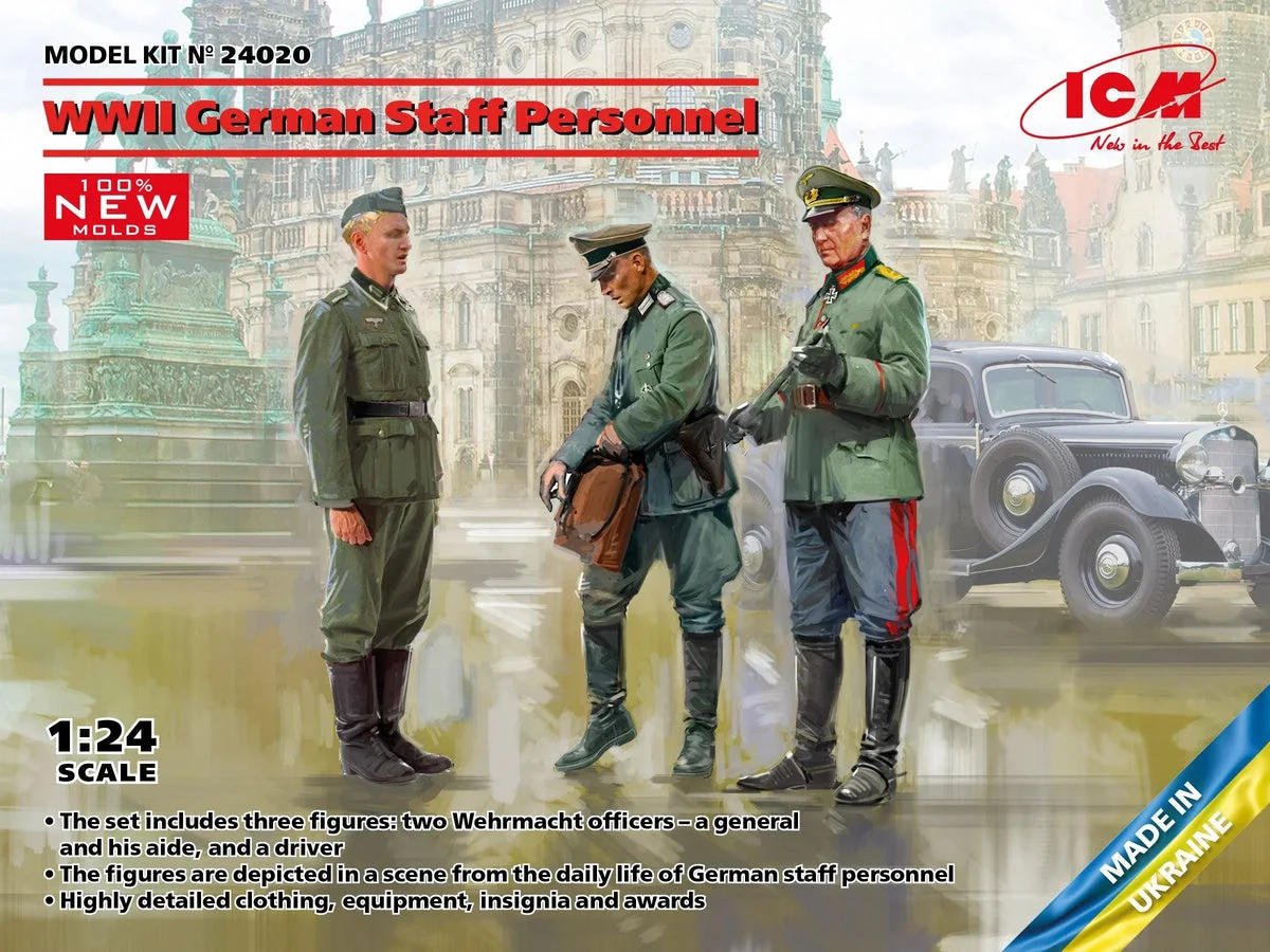 1/24 ICM WWII German Staff Personnel 24020