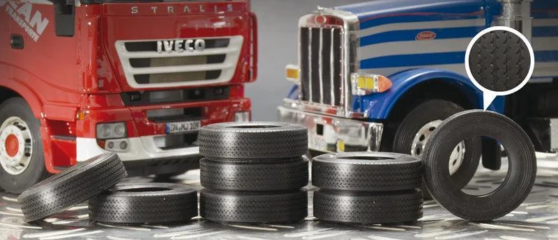1/24 Italeri Truck Rubber Tires (8x) 3889