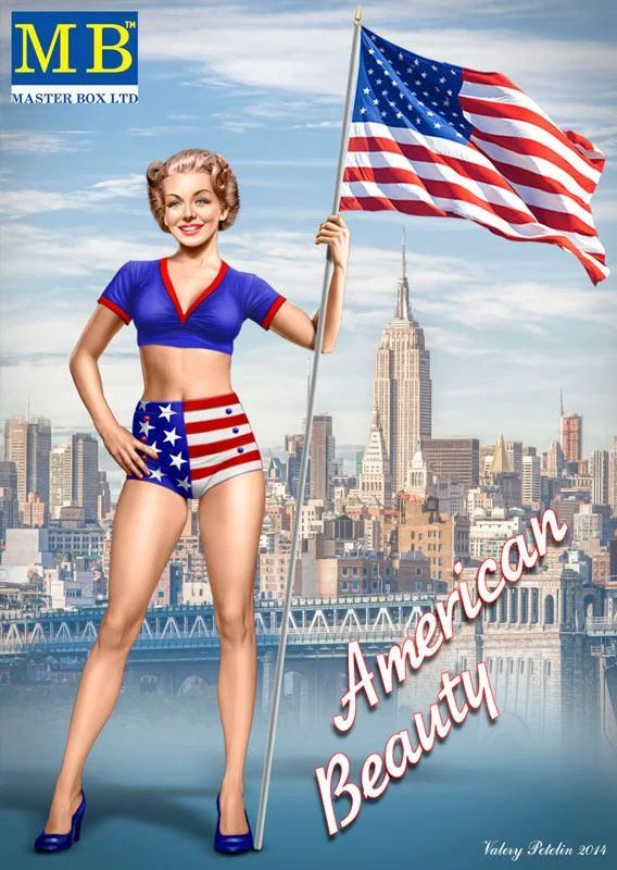 1/24 Master Box - Betty American Beauty Pin-Up 24002