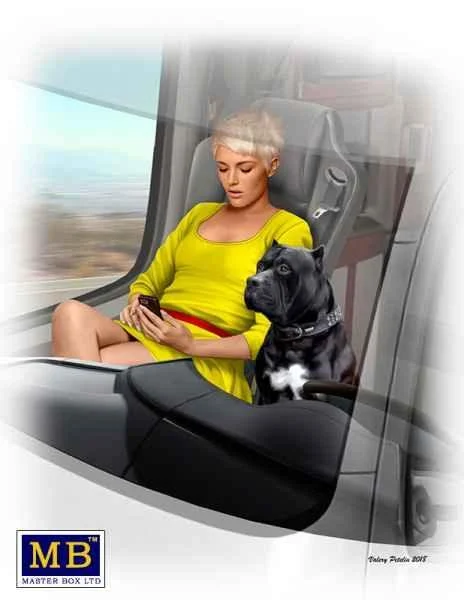 1/24 Master Box - Joni Johnson Trucker Passenger Sitting 24045