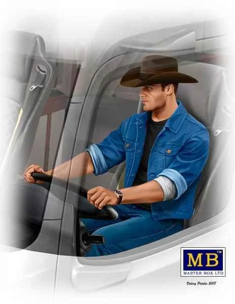 1/24 Master Box - Mike Barrington Trucker Sitting 24044