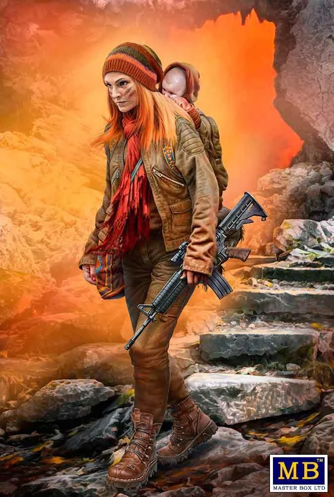 1/24 Master Box - Post-Apocalyptic: Nadezhda & Baby 24077