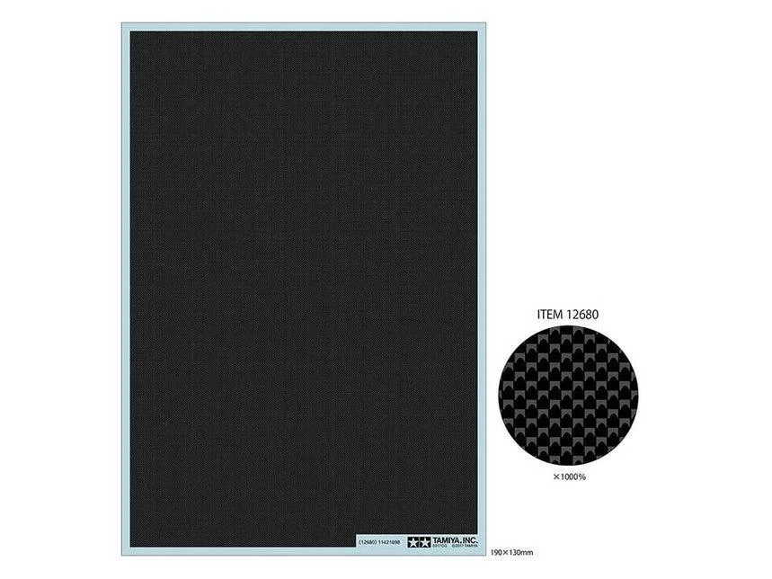 1/24 Tamiya Carbon Pattern Decal Set - Plain Weave/Extra Fine 12680