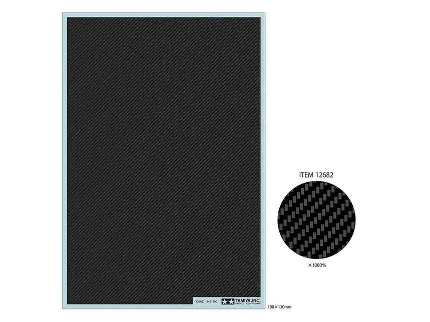 1/24 Tamiya Carbon Pattern Decal Set - Twill Weave/Extra Fine 12682