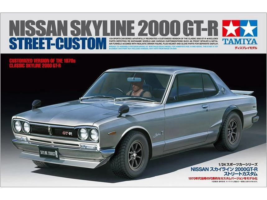1/24 TAMIYA NISSAN SKYLINE 2000 GT-R Street Custom 24335