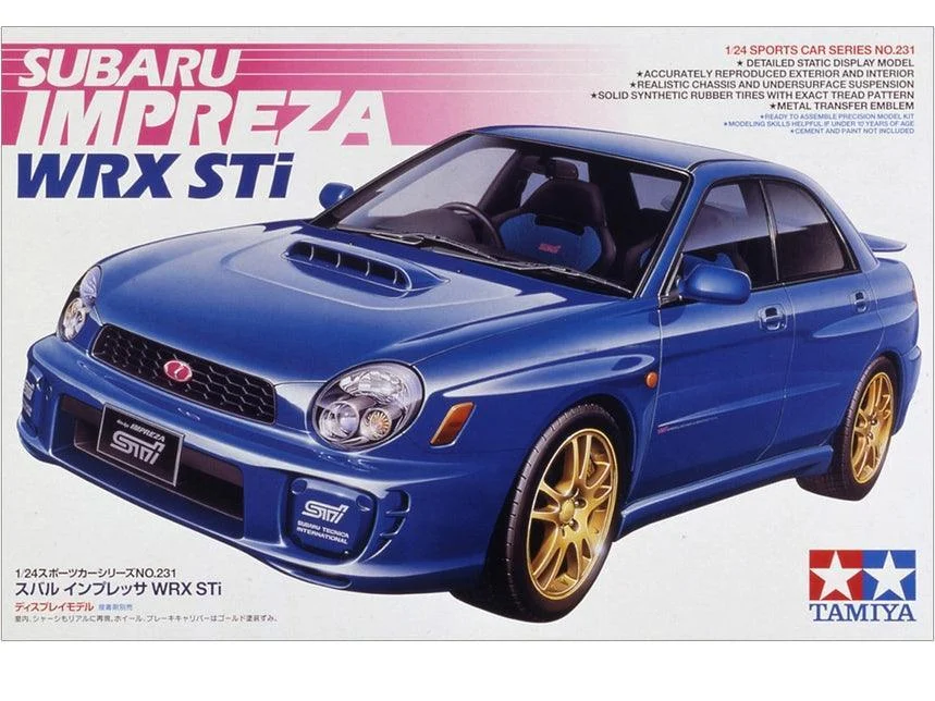 1/24 TAMIYA SUBARU IMPREZA STI 24231