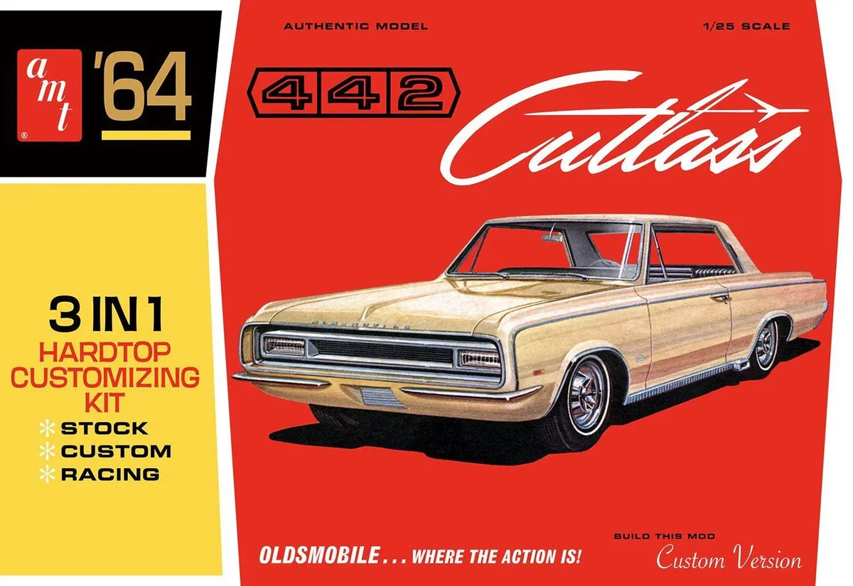 1/25 AMT 1964 Olds Cutlass 442 Hardtop 1066