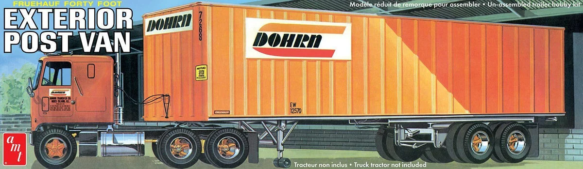 1/25 AMT Fruehauf Exterior Post Trailer DOHRN 1357