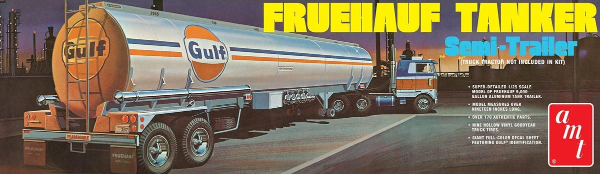 1/25 AMT Fruehauf Tanker Gulf 1354
