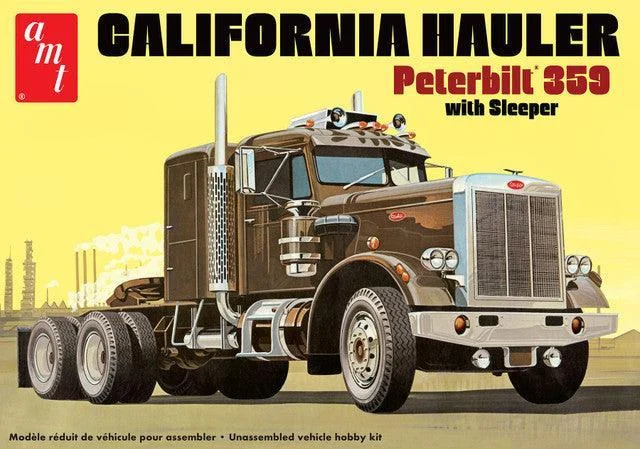 1/25 AMT Peterbilt 359 California Hauler w/ Sleeper 1327