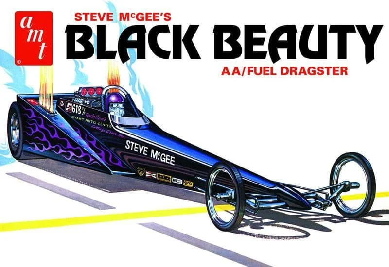 1/25 AMT Steve McGee Black Beauty Dragster 1214