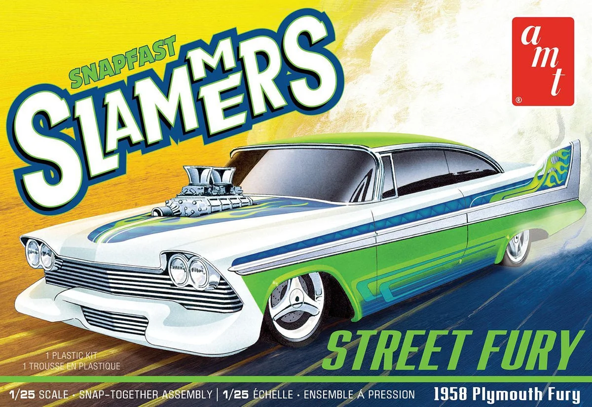 1/25 AMT Street Fury 1958 Plymouth – Slammers Snap 1226