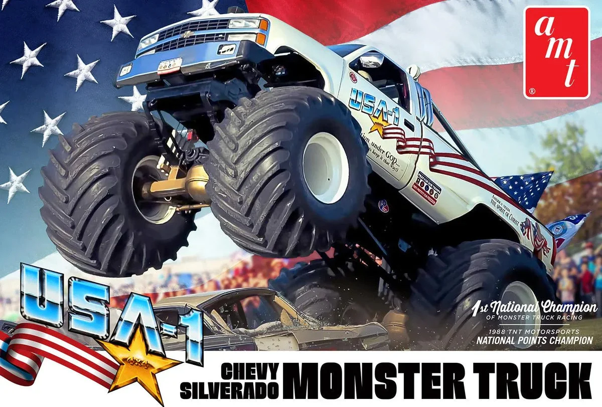 1/25 AMT USA-1 Chevy Silverado Monster Truck #1252