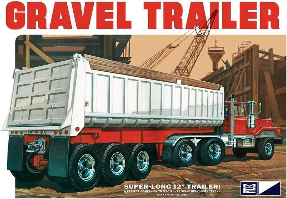 1/25 MPC Axle Gravel Trailer 823