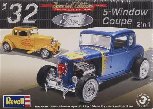 1/25 Revell-Monogram 1932 Ford 5 Window Coupe 2n1 4228