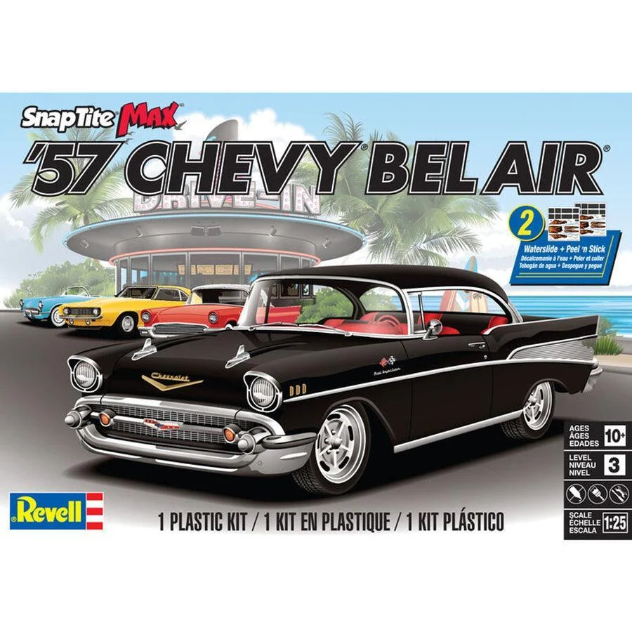 1/25 Revell-Monogram 1957 Chevy Bel Air Snap Tite 1529