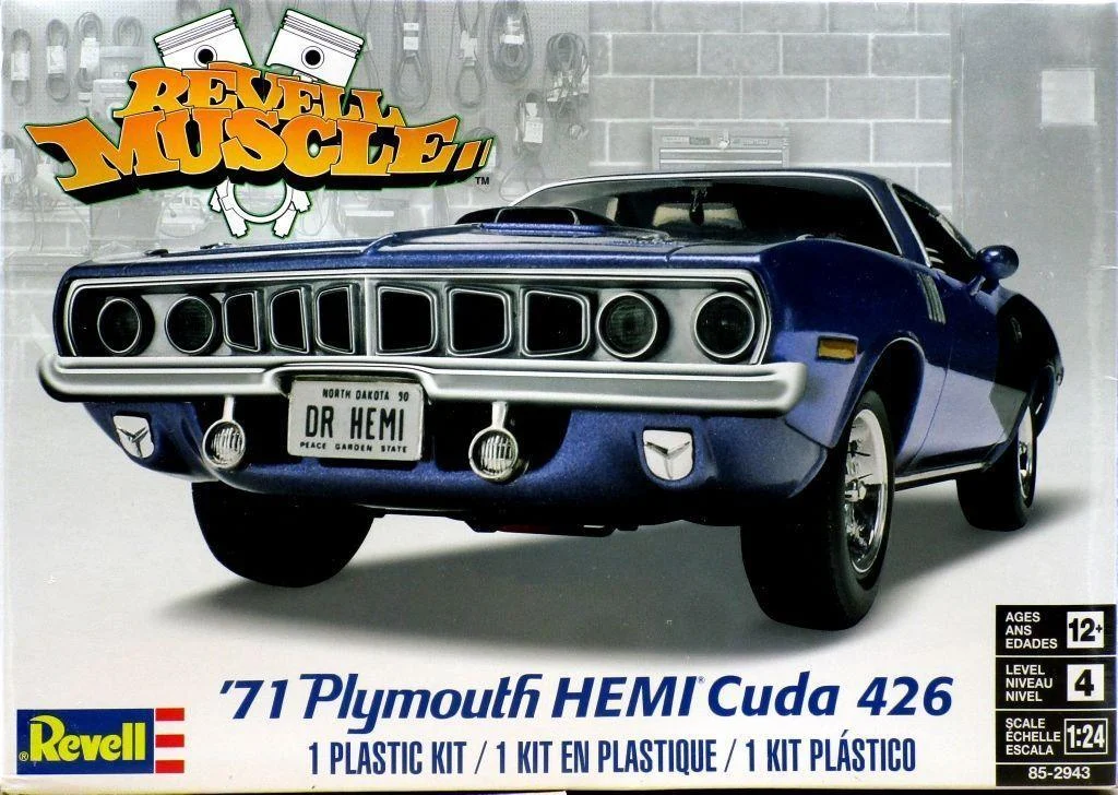 1/25 Revell-Monogram 1971 Plymouth Hemi Cuda 426 2943