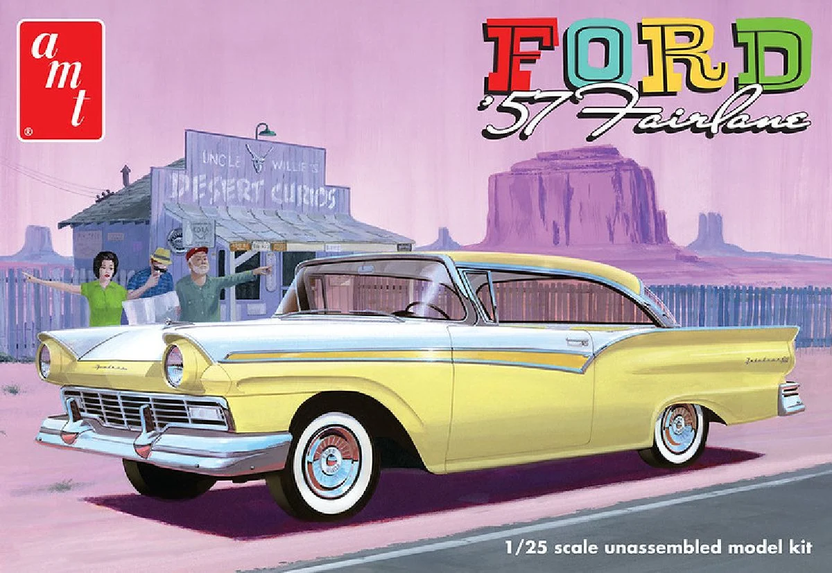 AMT 1:25 1957 Ford Fairlane Hardtop 3n1 Skill 2 - AMT1533