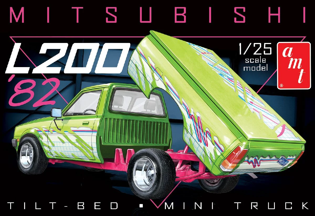 AMT 1/25 Mitsubishi L200 Tilt-Bed Pickup Skill 2 Plastic Model Kit - AMT1569