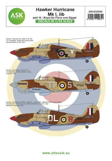 1/32 Art Scale Hawker Hurricane Mk.I, IIb part 14 - Royal Air Force over Egypt