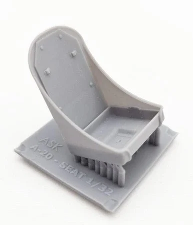 1/32 Artscale A-20J/K Havoc - Pilot seat, 3D print, without seat belts