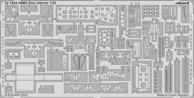 1/32 Eduard A6M2 Zero interior Photo Etch