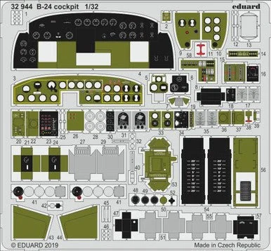 1/32 Eduard B-24 Cockpit for Hobby Boss (Pre-Painted)