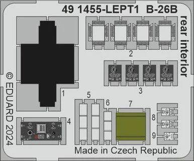 1/32 Eduard B-26B rear interior for ICM
