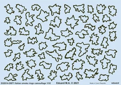 1/32 Eduard Decal Italian smoke rings camouflage
