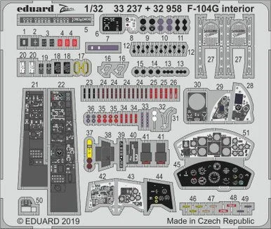 1/32 Eduard F-104G interior for ITALERI