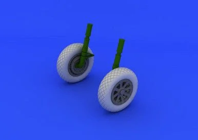 1/32 Eduard F-4U1 Wheels w/Diamond Patten Tire for Tamiya (Resin)