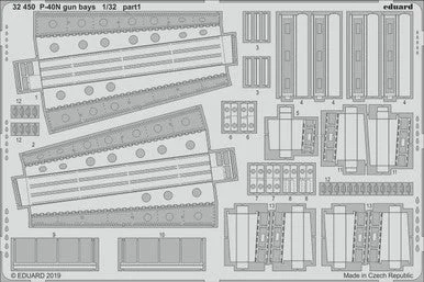 1/32 Eduard P-40N Gun Bays for Trumpeter