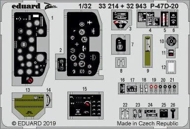 1/32 Eduard P-47D20 Interior for Trumpeter (Pre-Painted)