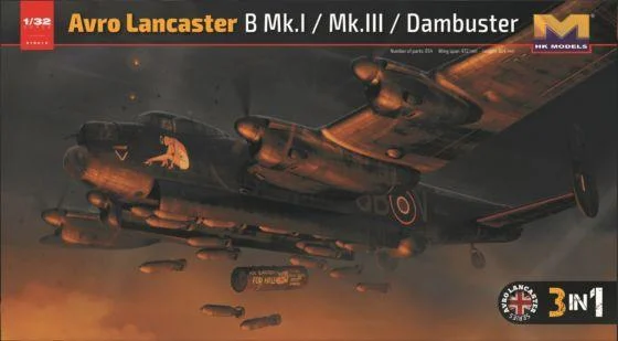 1/32 HKM AVRO Lancaster B Mk.I/III Dambuster 01E012 - Hong Kong Models