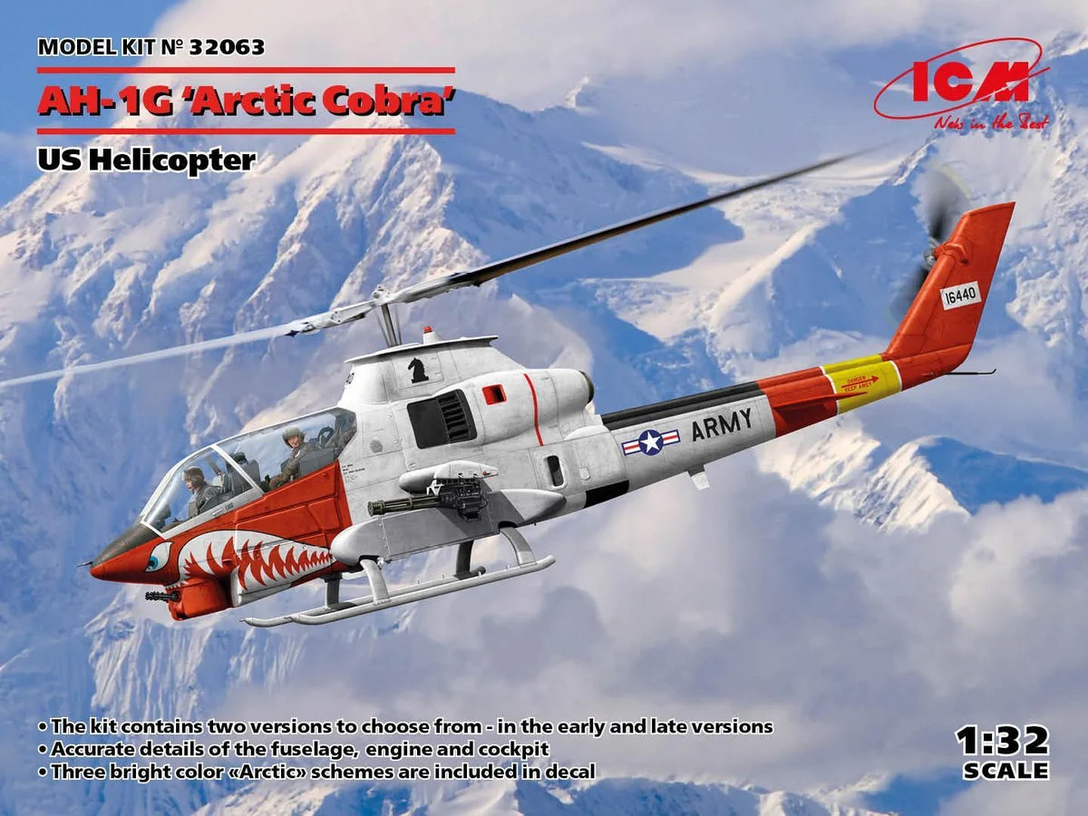 1/32 ICM AH-1G ‘Arctic Cobra’ US Helicopter 32063